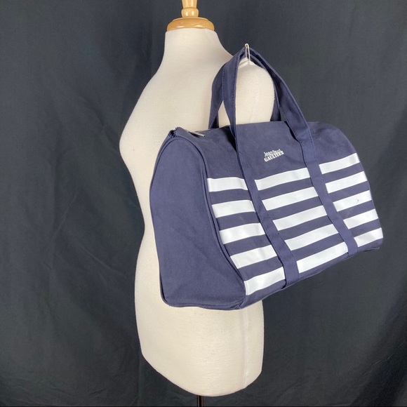 Jean Paul Gaultier striped canvas duffle bag - Picture 1 of 13